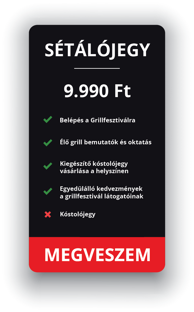 Grillfesztivál - Sétálójegy